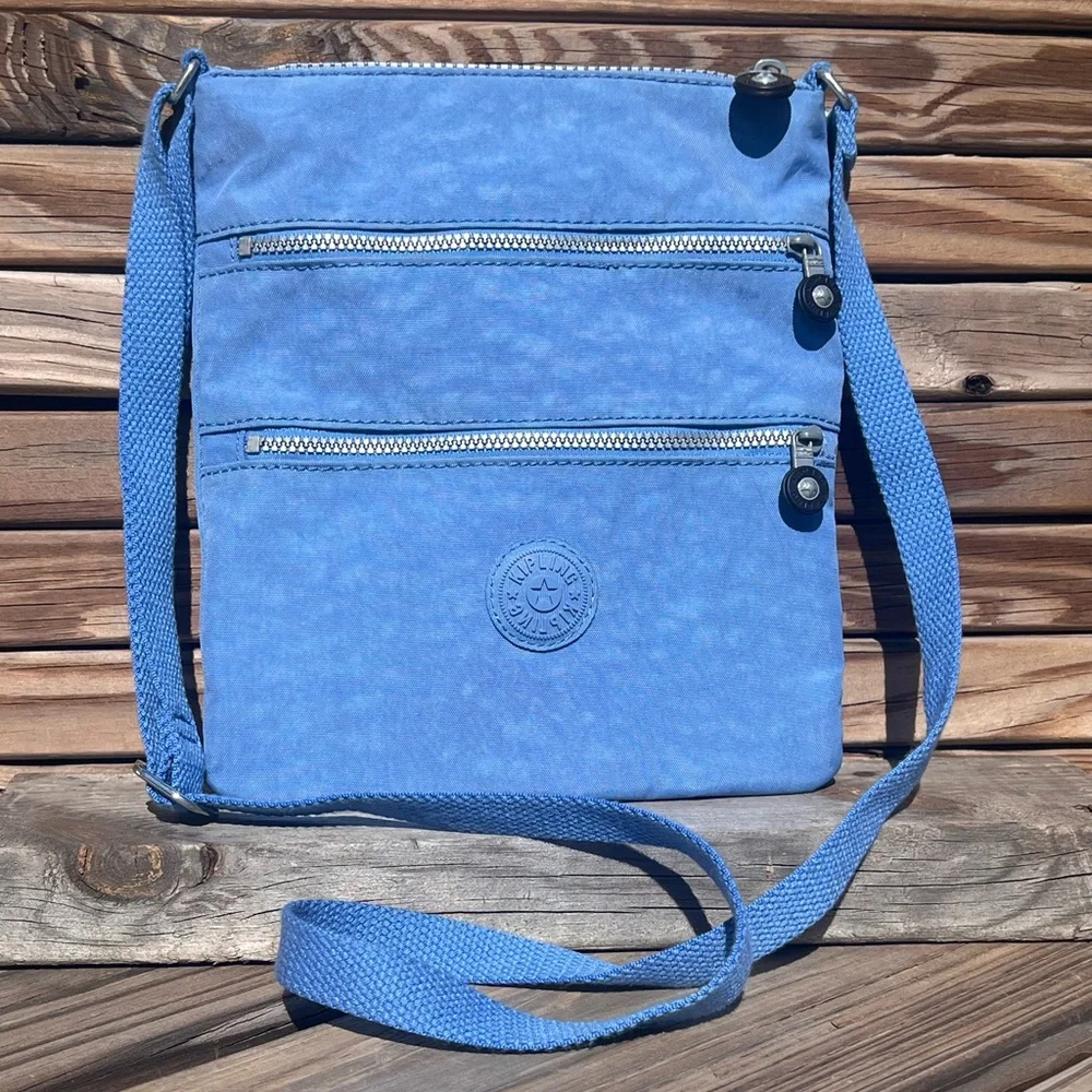 - Kipling Keiko Bright Blue Mini Crossbody Bag! EUC!